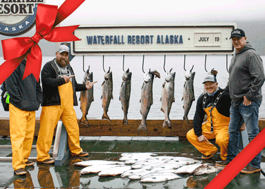 Gift Wrap a Fishing Trip at Waterfall Resort Alaska