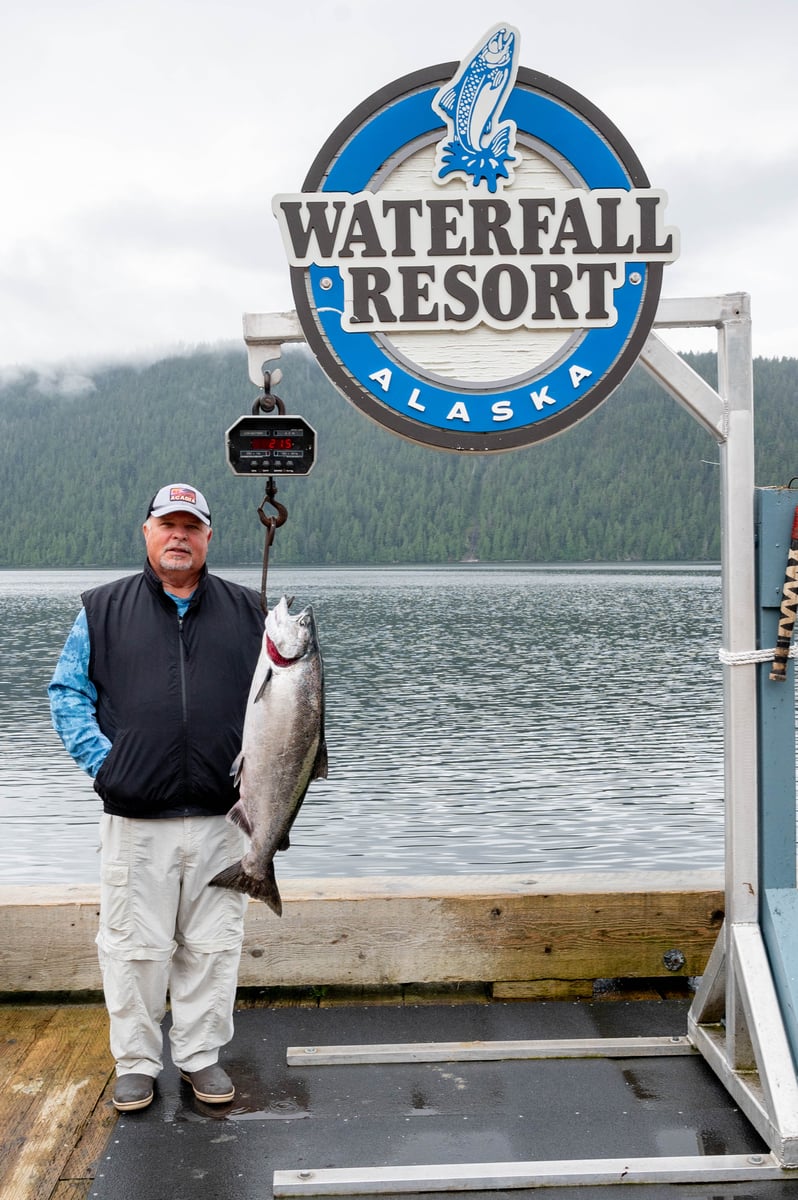 King of the Day catch at Waterfall Resort 21.5bls